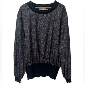 HH2- Women’s floral pattern sweater  top size 3X JACK + AVERY